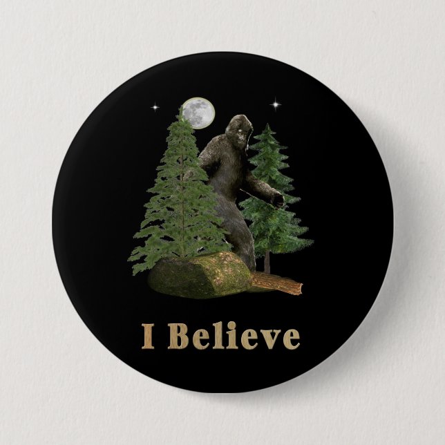 Bigfoot art button (Front)
