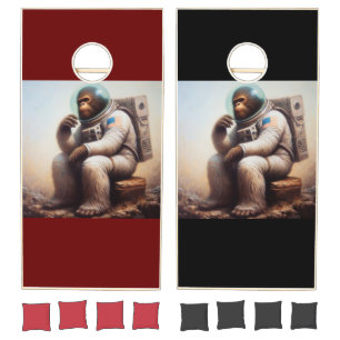 Bigfoot Astronaut Cornhole Set