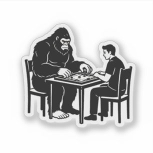 Bigfoot Backgammon Sticker