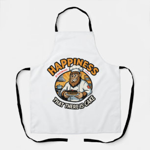 Bigfoot Baker Cake is Happiness Apron