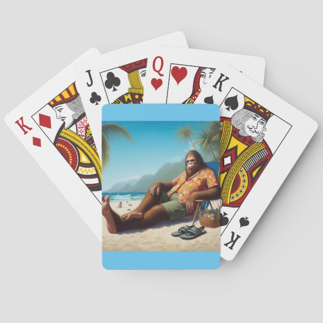 Bigfoot Beach Poker Cards (Back)