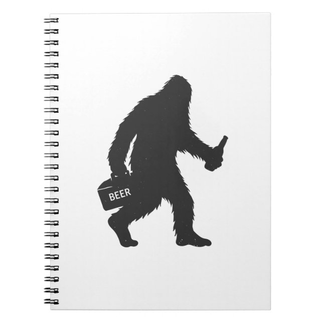 Bigfoot beer silhouette notebook (Front)