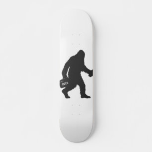 Bigfoot beer silhouette skateboard