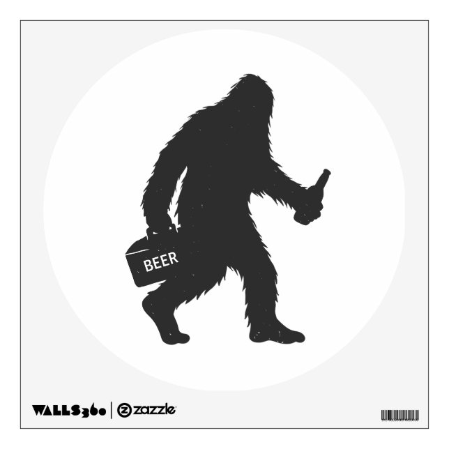 Bigfoot beer silhouette wall decal (Front)