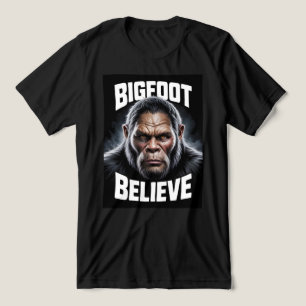 Bigfoot Believe Cryptid Fan T-Shirt Tri-Blend Shirt