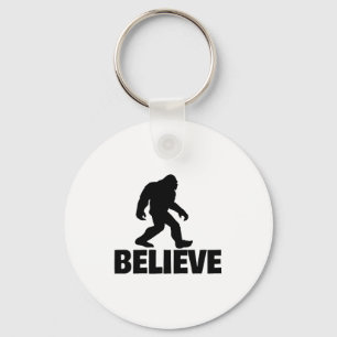 Bigfoot Believe Funny Believe Bigfoot Keychain
