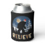 Bigfoot Believe In Christmas Funny Sasquatch Xmas  Can Cooler