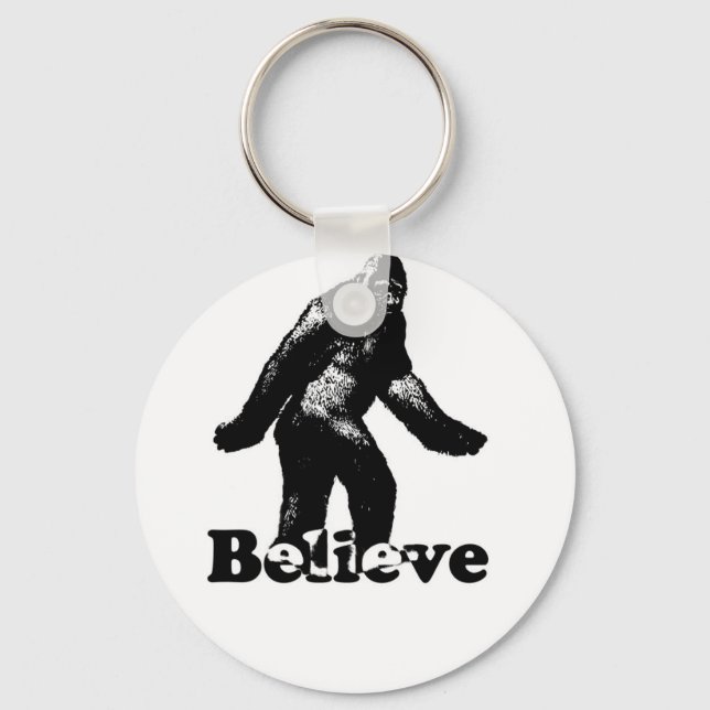 Bigfoot Believe Keychain (Front)