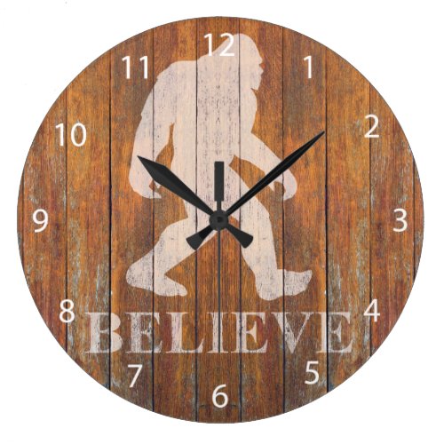 Bigfoot believe large clock