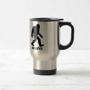 Bigfoot BELIEVE Sasquatch Travel Mug