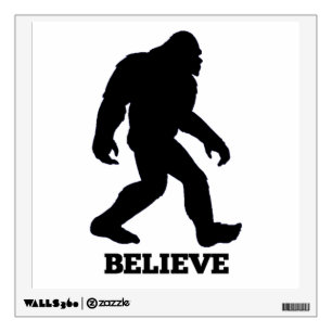 Bigfoot BELIEVE Wall Decal! Sasquatch Sticker
