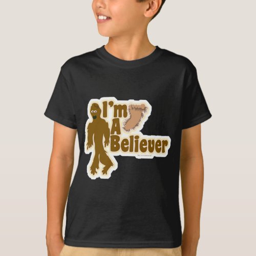 Bigfoot Believer Funny Sasquatch Logo T_Shirt
