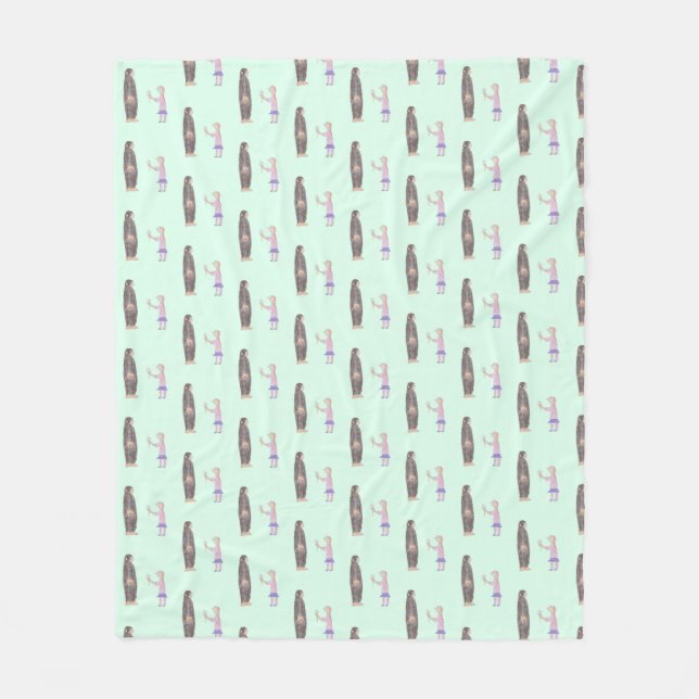 Bigfoot Believes in You Baby Blanket (Medium) (Front)