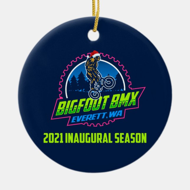 Bigfoot BMX 2021 Tree Ornament (Front)