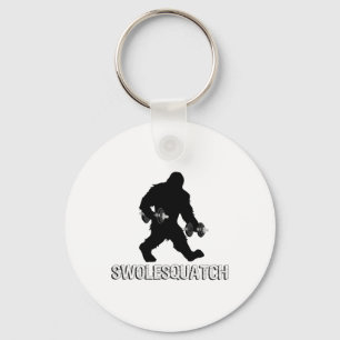 Bigfoot Bodybuilding Dumbbell Weights Sasquatch Li Keychain
