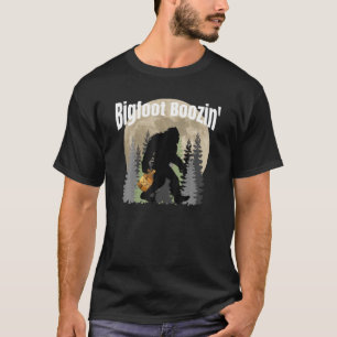 Bigfoot Boozing , Bigfoot Drinking Moonshine, Whis T-Shirt