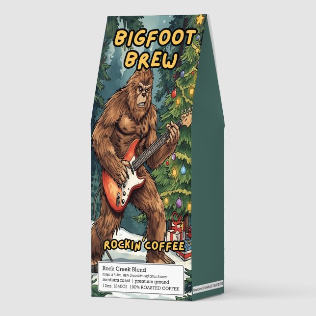 Bigfoot Brew Christmas  Roasted Coffee (Front)