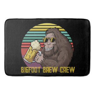 Bigfoot Brew Crew  Bath Mat