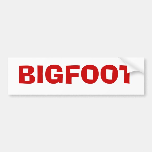 BIGFOOT BUMPER STICKER (Front)