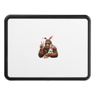 Bigfoot Bunny Funny Easter Day Sasquatch T-Shirt Hitch Cover