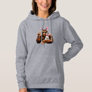 Bigfoot Bunny Funny Easter Day Sasquatch T-Shirt Hoodie