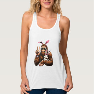 Bigfoot Bunny Funny Easter Day Sasquatch T-Shirt Tank Top