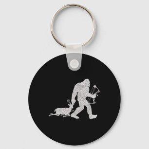 Bigfoot Bygs A Deer Big Foot Deer Bow Hunting  Keychain