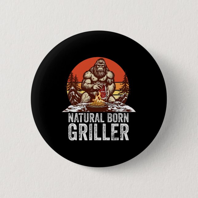 Bigfoot Byrbeque  Button (Front)