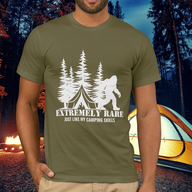 BigFoot Camping Forest Extremely Rare Funny Custom T-Shirt (Creator Uploaded)
