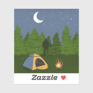 BigFoot Camping Sticker