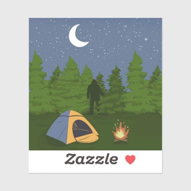 BigFoot Camping  Sticker (Sheet)