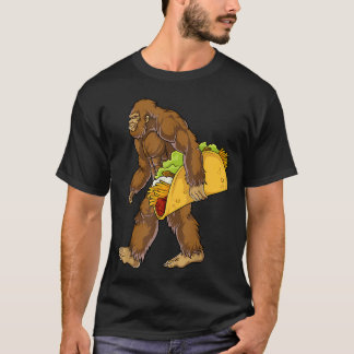 Bigfoot Carrying Taco Funny Cinco De Mayo Boys T-Shirt
