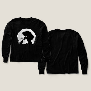 Bigfoot & Cat Boop Under the Moon Tri-Blend Shirts