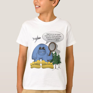 Bigfoot Catches Plane with Net T-Shirt