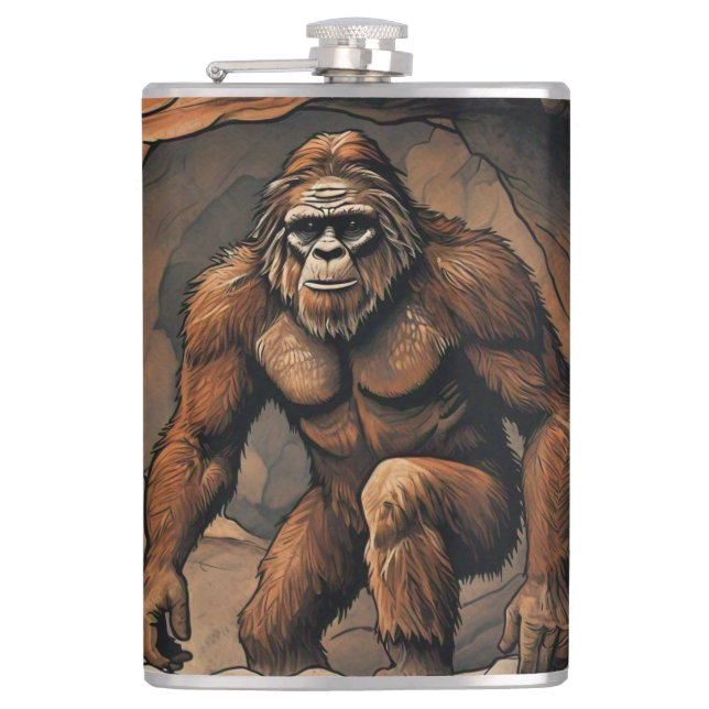 Bigfoot Cave Flask (Front)