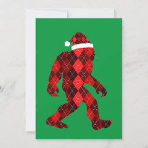 Bigfoot Christmas - Funny Christmas Invitation