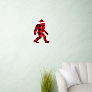 Bigfoot Christmas - Funny Christmas Wall Decal