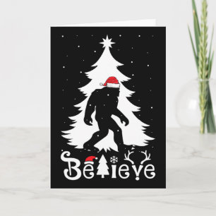 Bigfoot Christmas Gifts For Men Boys Girls Fun Chr Card