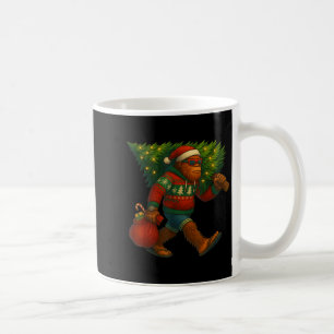 Bigfoot Christmas Tree Lights Xmas Sasquatch Boys Coffee Mug