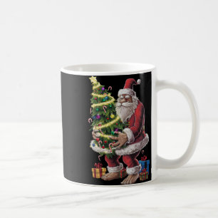 Bigfoot Christmas Tree Lights Xmas Sasquatch Lover Coffee Mug