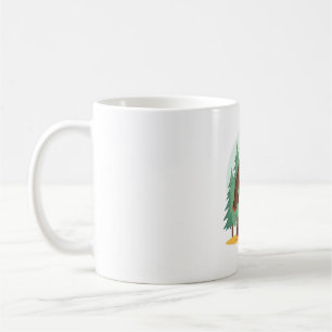 Bigfoot Christmas Tree Santa Hat (1) Coffee Mug