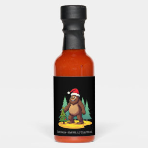 Bigfoot Christmas Tree Santa Hat (2) Hot Sauces