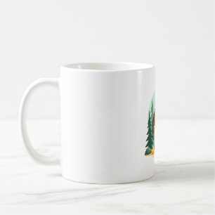 Bigfoot Christmas Tree Santa Hat (3) Coffee Mug