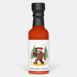 Bigfoot Christmas Tree Santa Hat (4) Hot Sauces