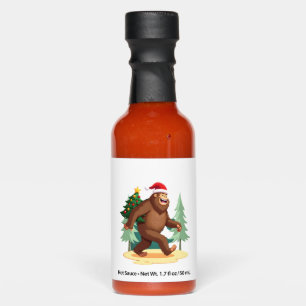 Bigfoot Christmas Tree Santa Hat (5) Hot Sauces