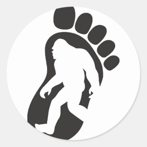 Bigfoot Classic Round Sticker