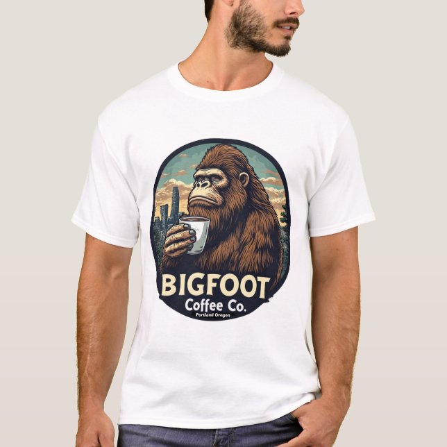 Bigfoot Coffee Co. Portland Oregon T-Shirt (Front)