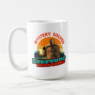 Bigfoot Coffee Mystery Solved Humor Mug