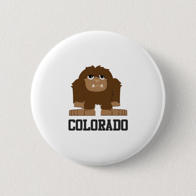 Bigfoot Colorado Pinback Button (Front)