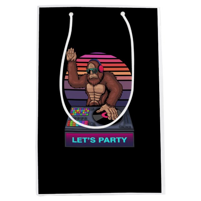 bigfoot cool play dj medium gift bag (Front)